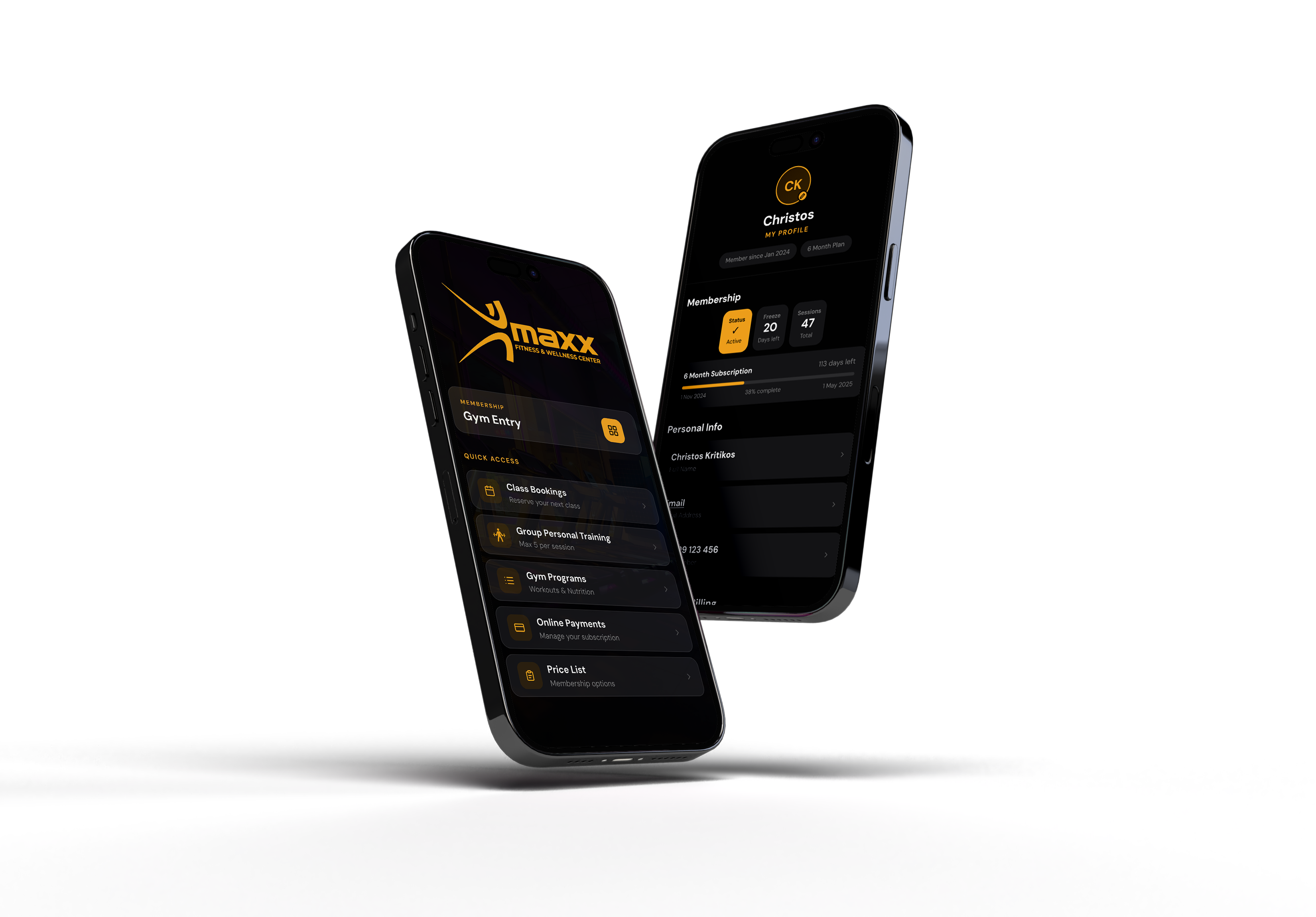 MaxxFitness app preview